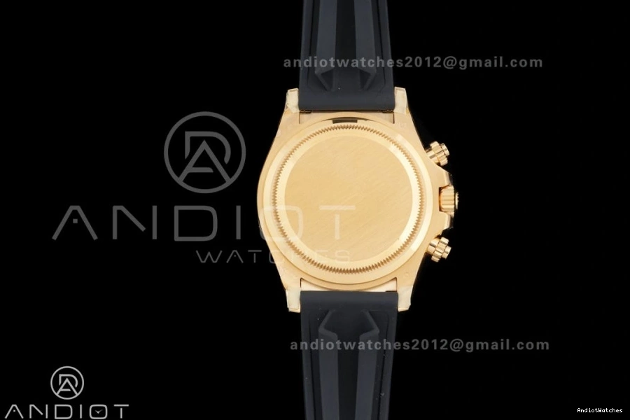 Gold VSF 804 Daytona Marker Weight Black Best Snug Gain Black Dial 1:1 DD Stick Sub-dial Oyster-flex Rim Edition 126518 on Strap 0308